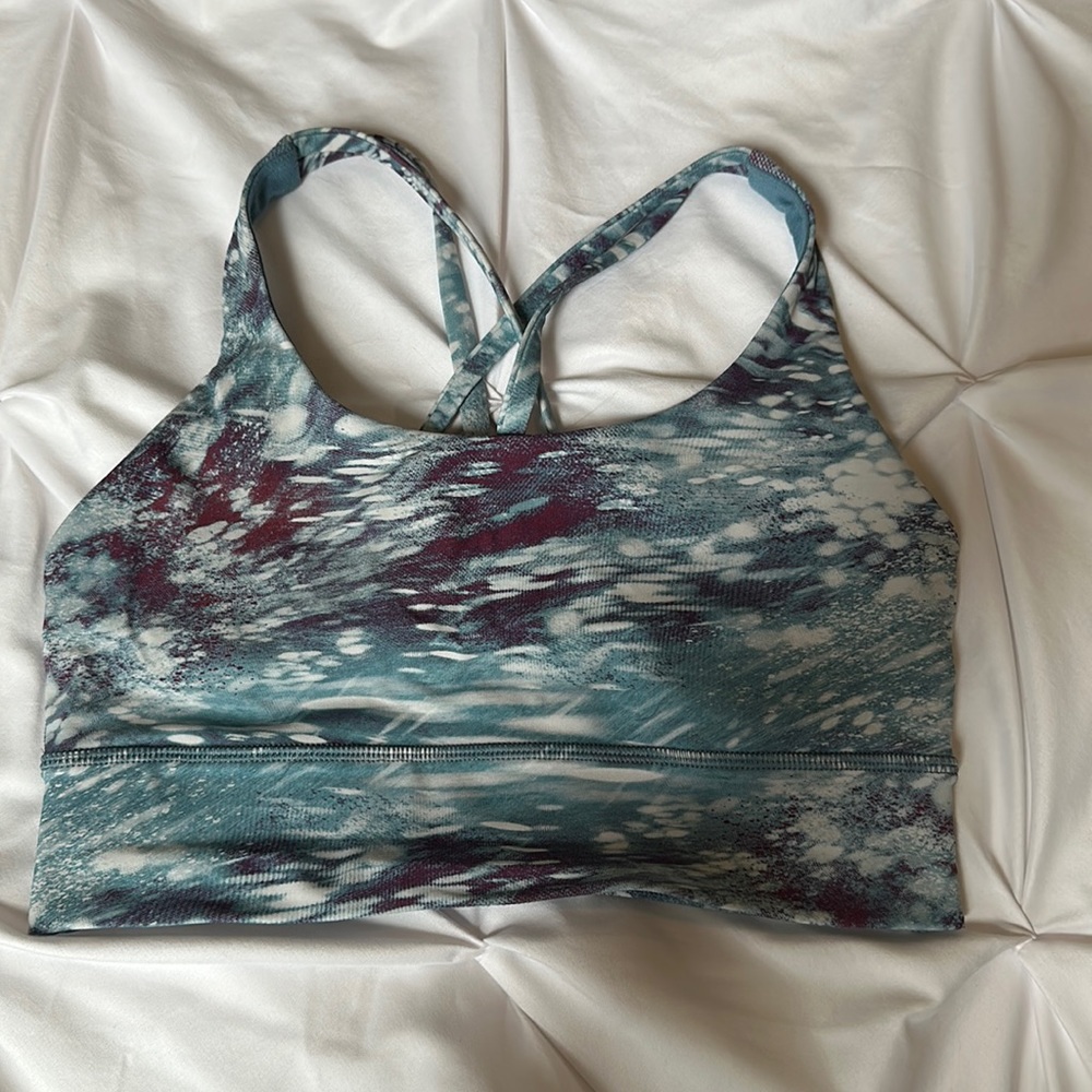 lululemon Energy Longline Bra *Medium Support, B–D Cups. Pace utility blue multi